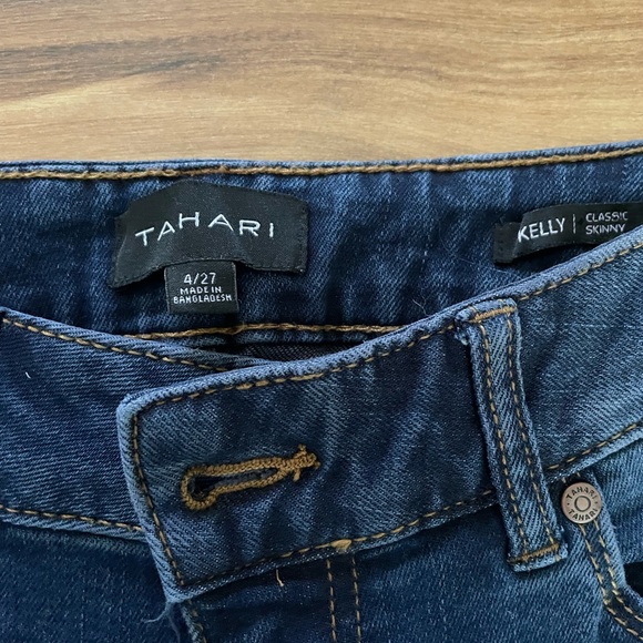 Tahari Kelly classic skinny denim jeans - Picture 2 of 2